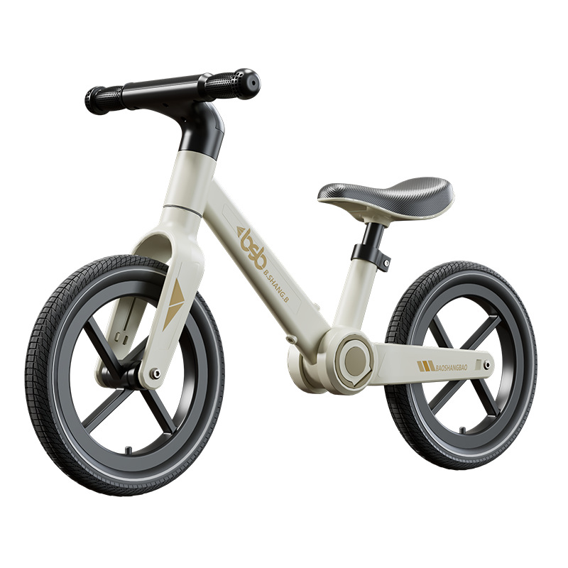 Bicicletas de equilibrio sin pedal 12 - 14 pulgadas neumáticas de goma patineta plegable patineta portátil de 3 años