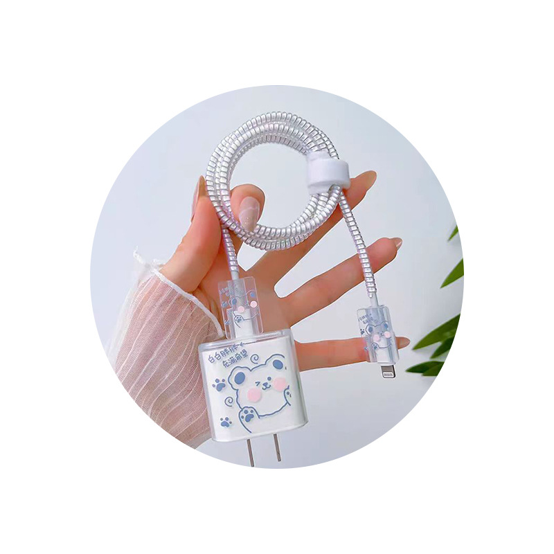 Aplicable a Apple 14 Cable Cover iPhone 13 Cargador Head 12 Promax Winding Cable Cover iPad