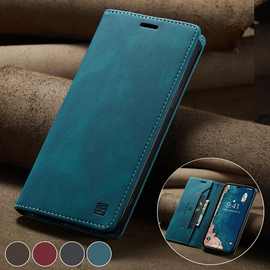 适用三星S20皮套S23ultra插卡A13翻盖S22plus手机壳A72皮套A33A14