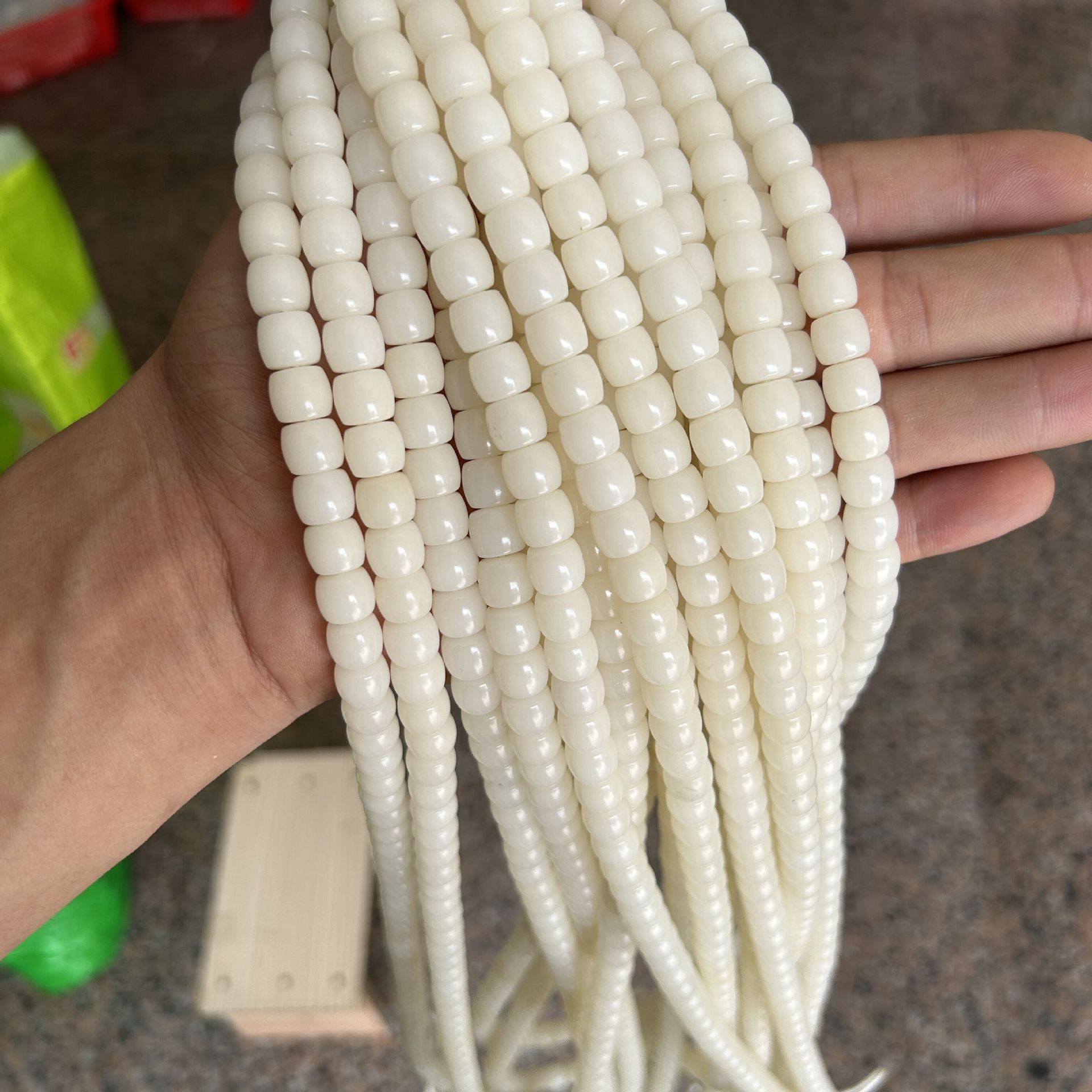 9*10 straight cut white long skewers