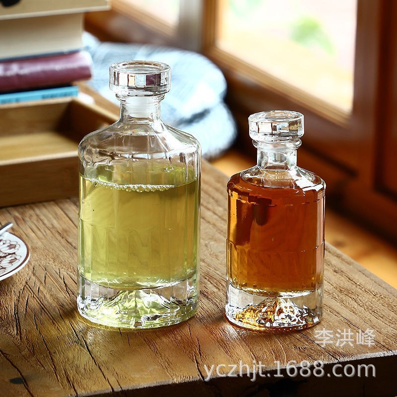 新品冷萃咖啡密封瓶空瓶子加厚玻璃网红酒瓶玻璃果酒瓶分装酒瓶