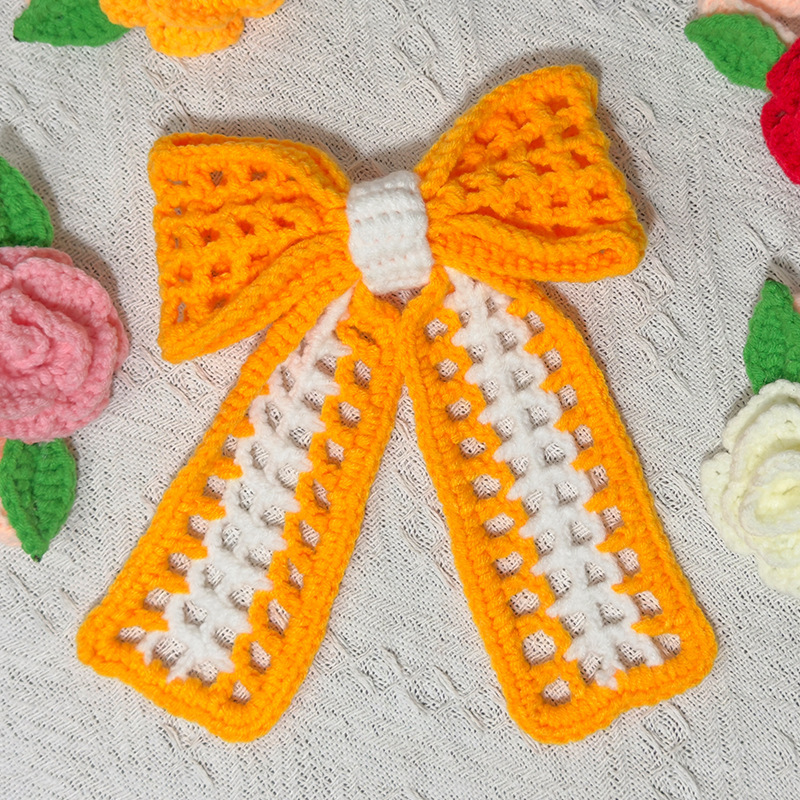 Electric Motorcycle Helmet Decoration Cute Bow Modified Woven Accessories