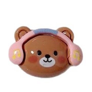Hermoso instrumento musical accesorios de resina de oso DIY accesorios de cabello a mano clipes de cabello taza de agua pegamento de crema caja de teléfono móvil agujero agujero zapatos