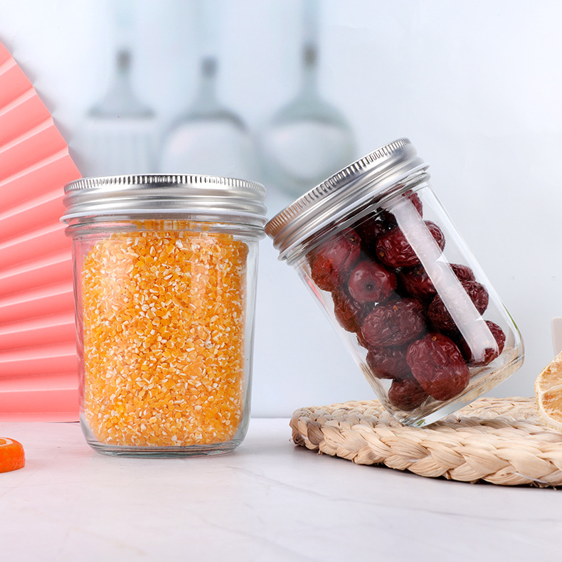 Salsa de pescado al por mayor botella de vidrio sellada puede botella de salsa de Chile doméstica con tapa miel sub-botella fábrica al por mayor