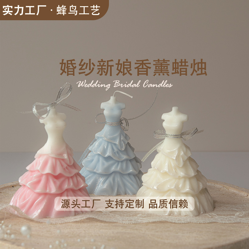 Ventas transfronterizas de novia dulce velas aromáticas modelado velas hechas a mano decoración al por mayor adornos de San Valentín