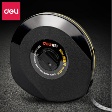 得力皮卷尺30、50米长皮尺 玻璃纤维尺 刻度皮卷尺批发