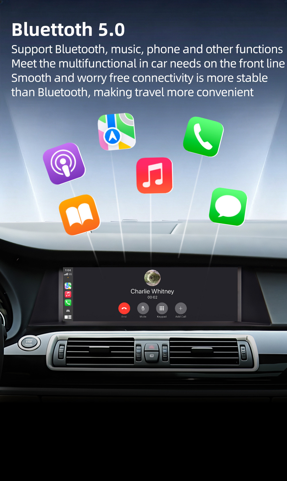 Car-Mounted Central Control Large Screen Suitable for Bmw 5 Series Gt F07 2010-2017 Android Navigation Wireless Carplay