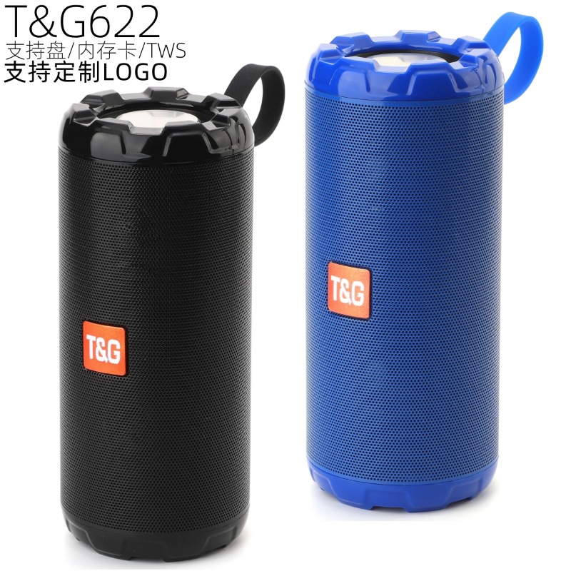Transfronterizo TG622 altavoz Bluetooth doble altavoz portátil subwoofer regalo de sonido tarjeta de enchufe Bluetooth altavoz pequeño TWS