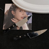 Funny amusing realistic pocket knife, hairgrip, bangs, hair accessory, props suitable for photo sessions, hairpins