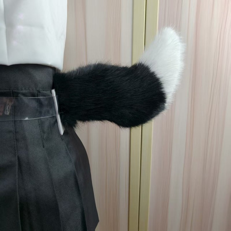 一件代发智能声控狐狸尾巴仿毛绒兽尾cosplay道具漫展派对电动款|undefined