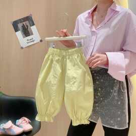 2026儿童夏季休闲裤宝宝简约百搭女童洋气外穿裤子