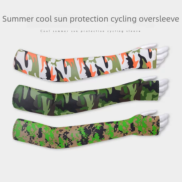 Ruidong summer sun-proof leakage finger ice sleeve outdoor riding driving gloves arm sleeve bicycle sports oversleeve female wholesale