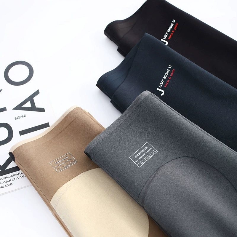 Spring windproof cashmere, keep warm trousers, comfortable elastic leggings, fitted
