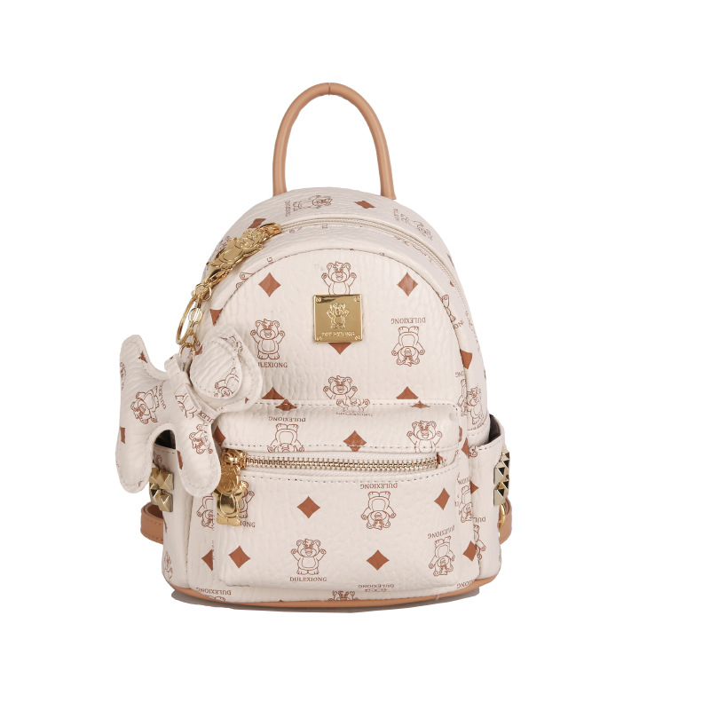 Bolsa de mujer transfronteriza de comercio exterior 2025 nuevo retro nicho bolsas escolares de estudiantes de alta calidad sensación de gran capacidad mochila de viaje
