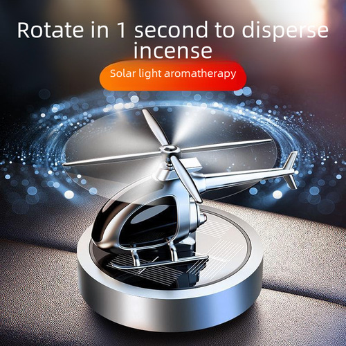 Car air freshener, in-car deodorizer, long-lasting light fragrance, alloy material, solar-powered airplane ornament, high-end car fragrance