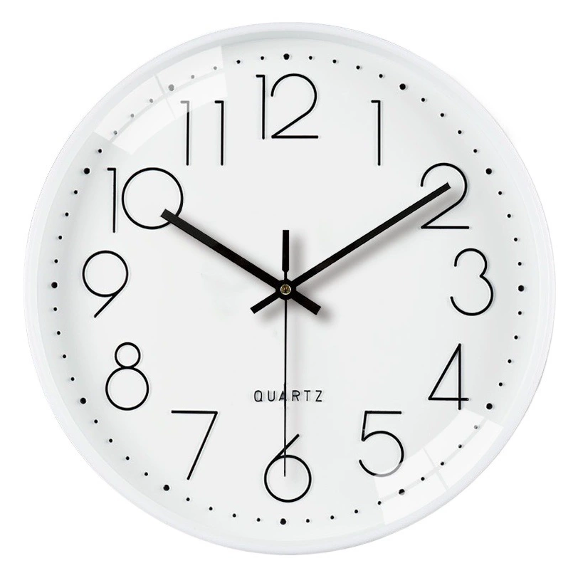 12-дюймовые минималистичные круглые часы настенные часы для гостиной высокого уровня домашнего чувства