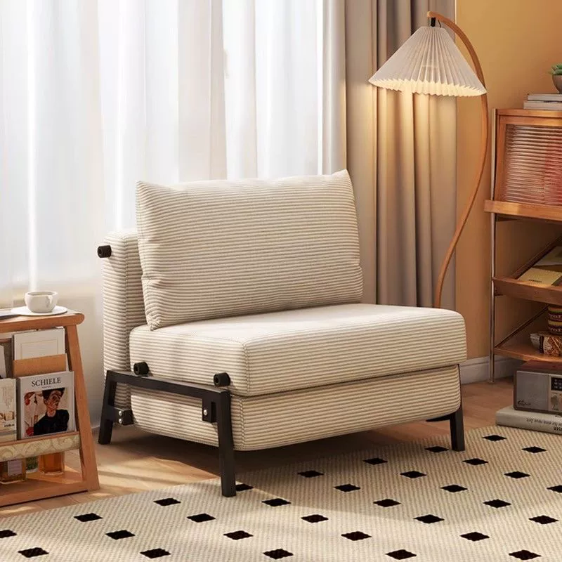 Диван-кровать, складная двойная кровать с одним толканием, гостиная, кабинет, балкон, вельветовая ткань в стиле ретро