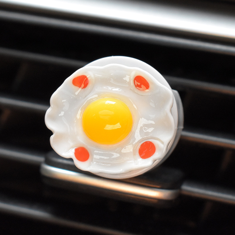 Aromaterapia para automóvil, aire acondicionado para automóvil, salida de aire, perfume, papas fritas, pan, celebridades de Internet, decoraciones creativas para automóviles