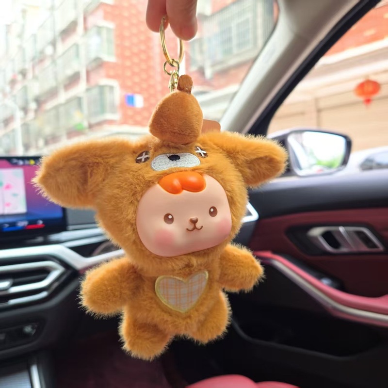 国境を越えた愛の萌えペットのぬいぐるみがかわいい小動物人形のバックパックのストラップアニメのぬいぐるみのキーホルダー|undefined