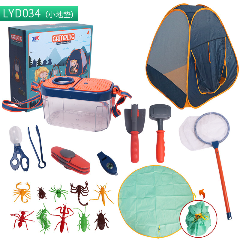 Juego de vajilla educativa para niños, para camping, picnic, con walkie-talkies, utensilios de cocina, para jugar al aire libre.
