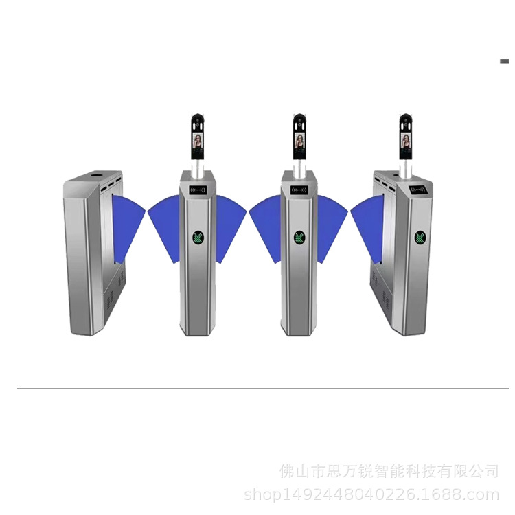 厂区门口通道人脸识别刷卡识别翼闸出入机