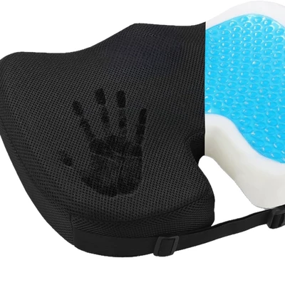 Gel Memory Foam Buttocks Cushion: Cool pad