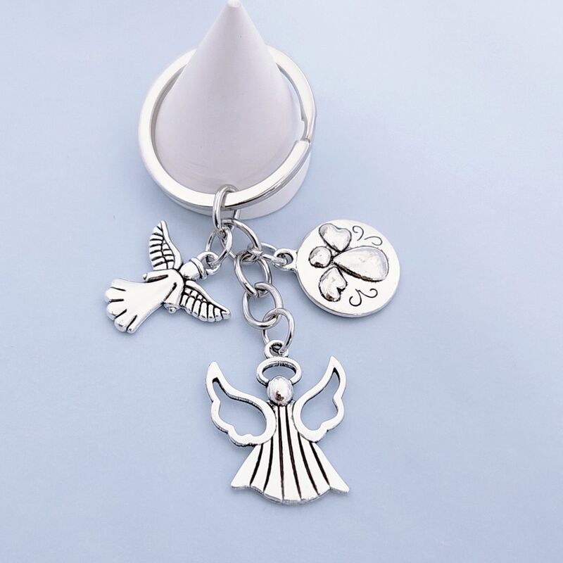 Temu Xiyin Amazon Cross-border Jewelry Angel Keychain Creative Angel Guardian Cross-border Keychain Pendant