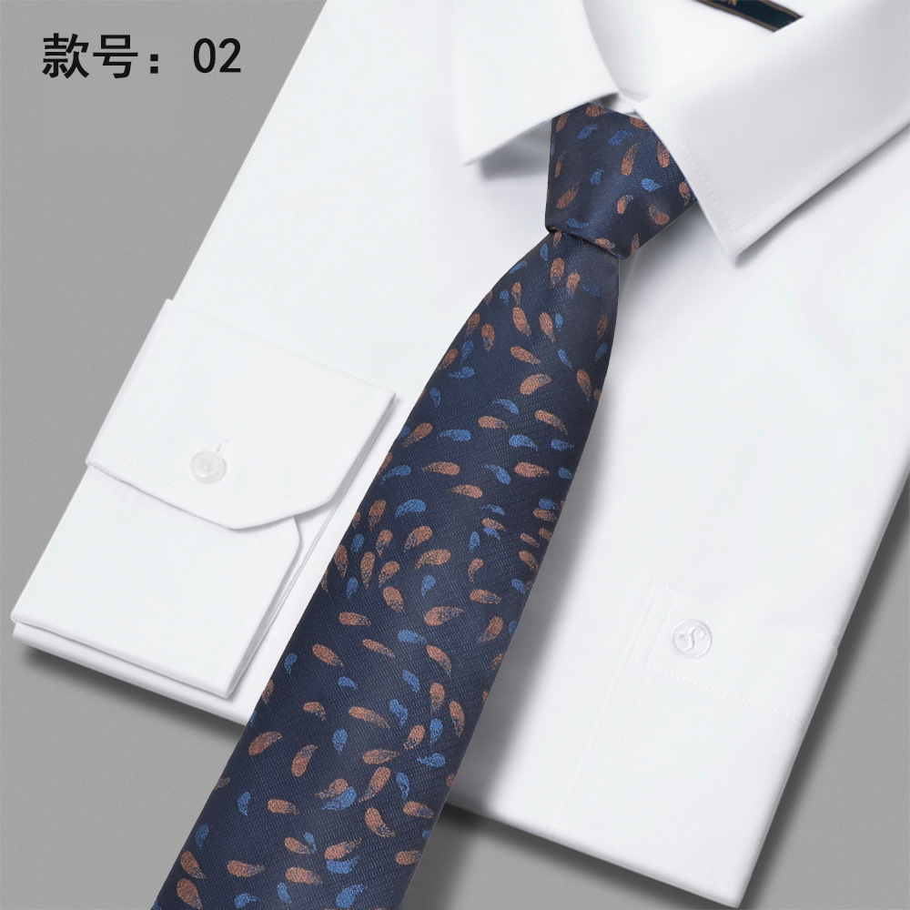 2023 nueva corbata de poliéster 6cm corbata casual de negocios de poliéster casual de negocios para hombres en stock al por mayor