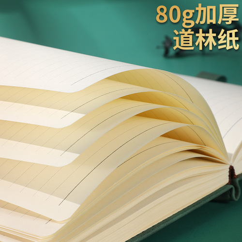 Thick and stylish A5 notebook, business simple ultra-thick notebook, retro literary student notebook, wholesale notebooks