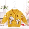 spring and autumn baby sweater Cardigan men and women baby knitting Base coat coat 0-1 year