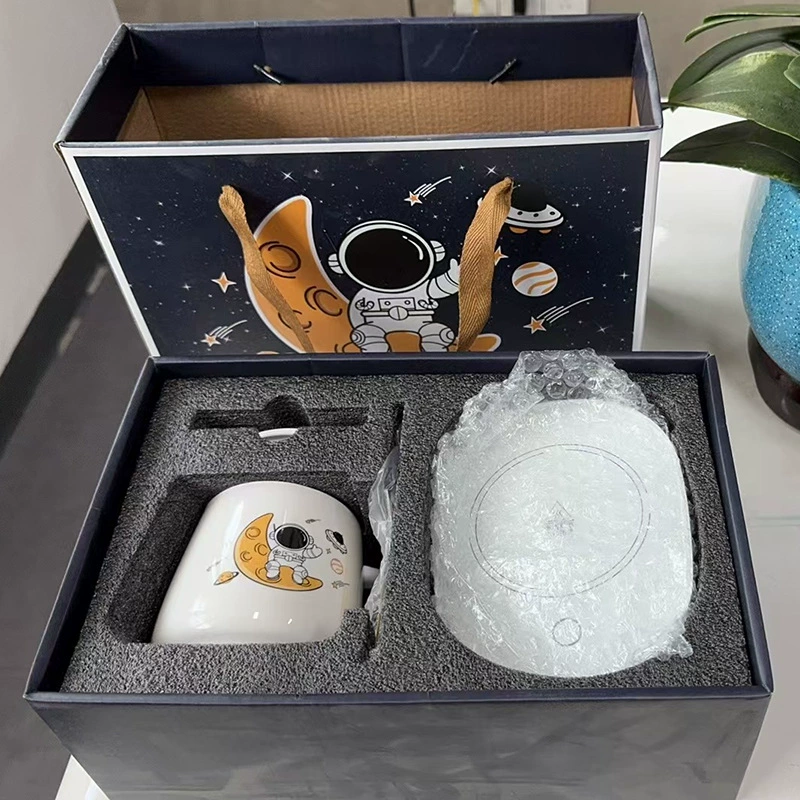 Constant-Temperature Glass & Ceramic Gift Set, PA666 Heated Base, Gift Box, 55°C
