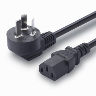 Direct Selling 3-core Pure Copper National Standard Three-plug Power Cord AC Pin Suffix Household Appliances Computer Plug Cord