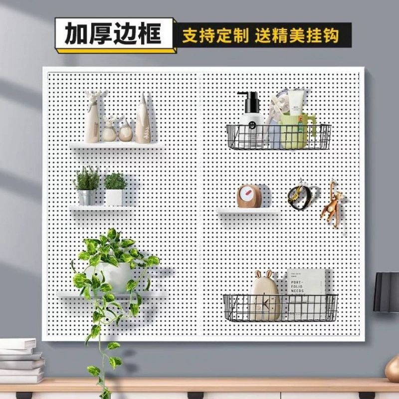 Перфорированная доска для хранения, стеллаж для аксессуаров для мобильных телефонов, ювелирные изделия, фурнитура, полка для инструментов, подвесная доска, настенная пористая витрина