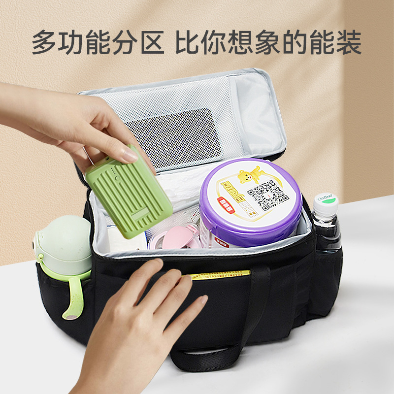 Bolsa colgante transfronteriza para cochecito de bebé, bolso de maternidad, bolso cruzado, bolso para madre y bebé, bolsa de almacenamiento para cochecito al por mayor.