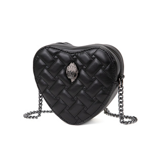 European and American Cross-border Women's Bag Peach Heart Diamond Crossbody Bag Eagle Bird Head Shoulder Bag Chain Women's Bag Guangzhou KurtGeiger