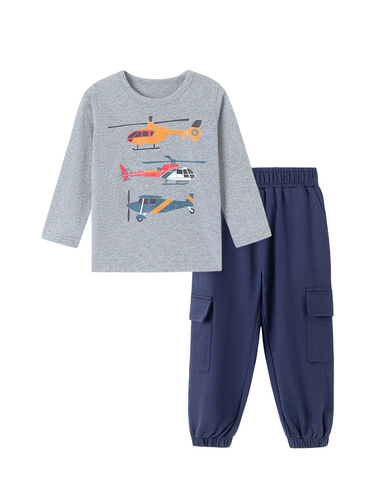 Little Maven Autumn European and American Style Boys' T-Shirts Wholesale New Arrival Long-Sleeved Kids' Tops Cartoon Offset-Printed Children's T-Shirts