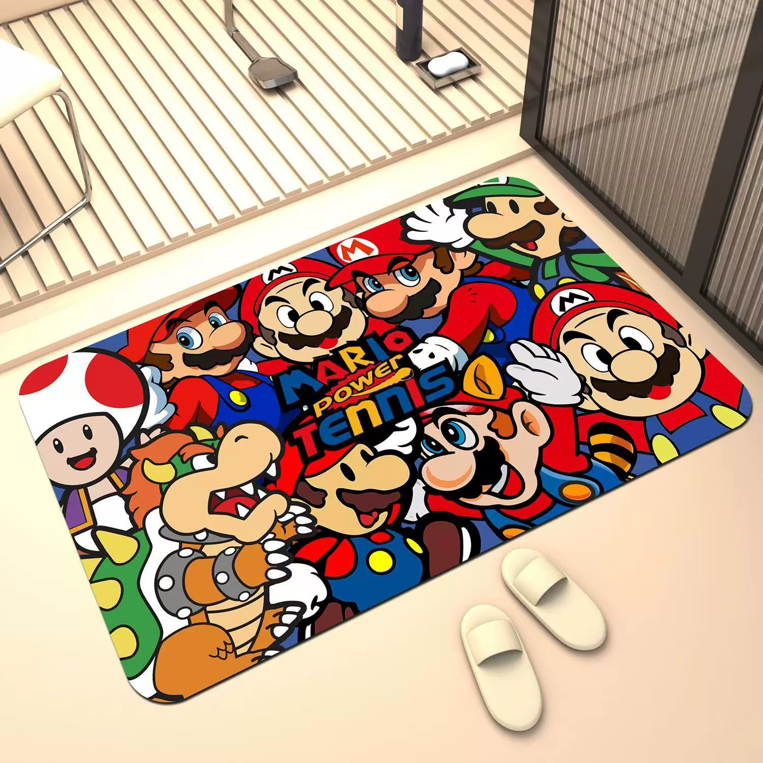 Супер Марио коврики для ванной коврики технологии бархатные коврики для туалета всасывающие ножные коврики