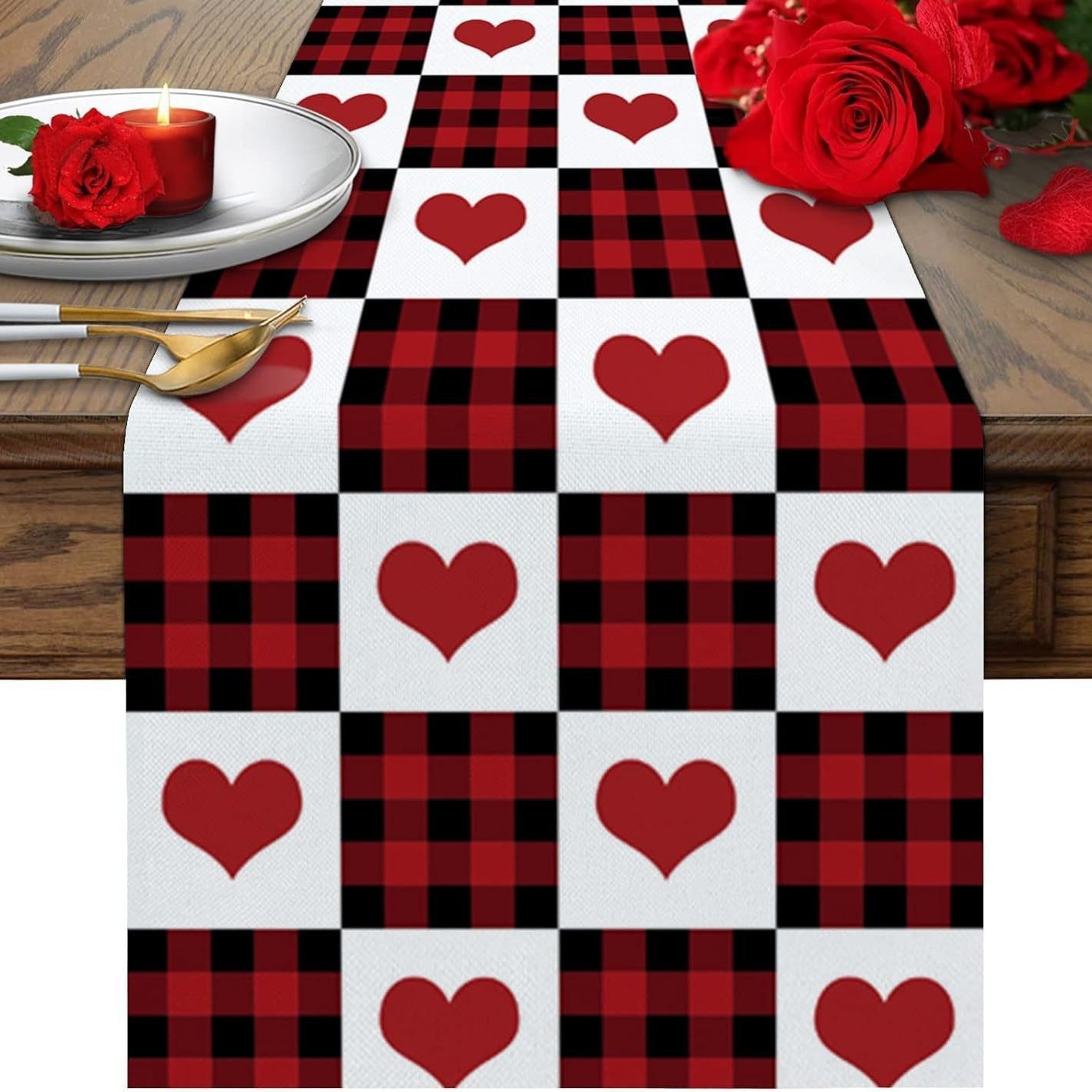 Novedad transfronteriza: Camino de mesa de lino estampado, decoración para sofá, ambiente festivo, estilo nórdico, tira larga.