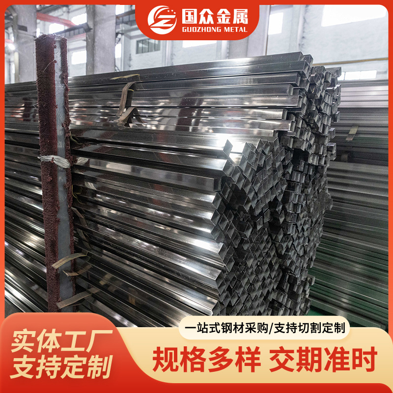 304装饰制品不锈钢方管扁管抛光不锈钢方管建筑装饰薄壁不锈钢管