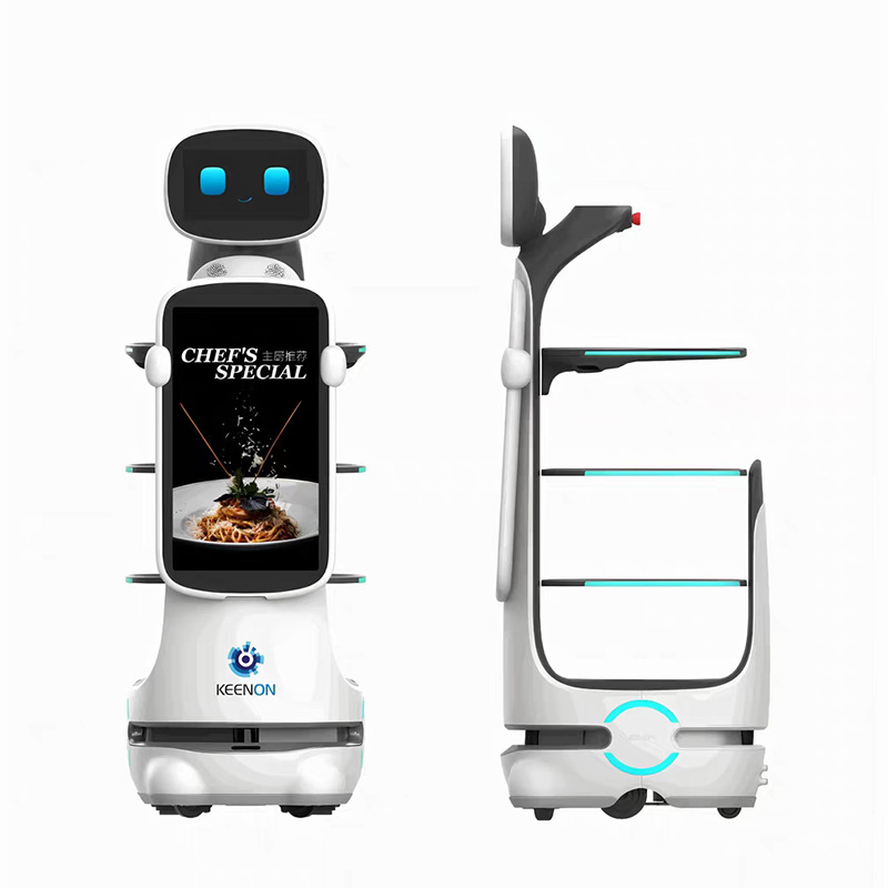 Qinglang T10 robot inteligente de entrega de alimentos para restaurantes y hoteles comerciales de restaurantes automáticos de entrega de platos para alquiler