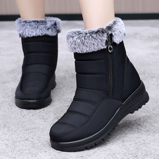 Snow Boots for Women, Winter Cotton Shoes, Short Boots for Middle-Aged and Elderly People, Plus Velvet and Thickened Mother's Shoes, Large Size Cross-Border Dropshipping