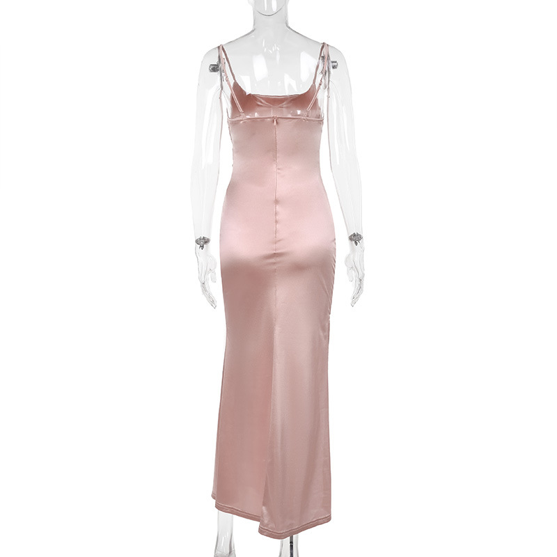 Summer Women Clothing Mercerized Sexy Camisole Gown Split Dress Women 10 Summer Women Clothing Mercerized Sexy Camisole Gown Split Dress Women