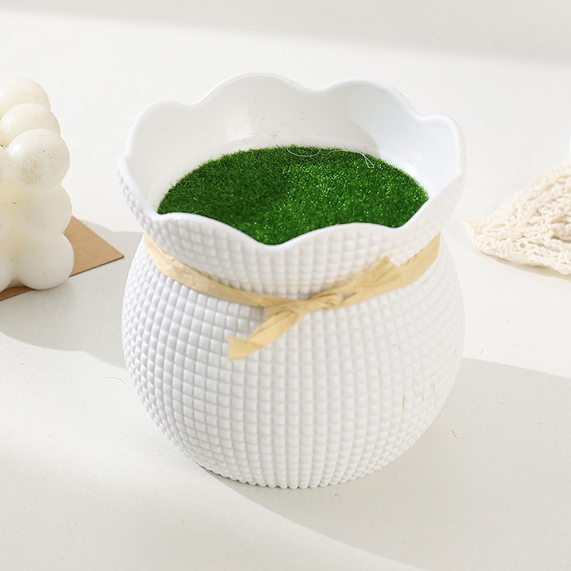 Set semplice di piante grasse verdi, decorazione versatile per la casa, adatto sia per uso interno che esterno_voghion.com