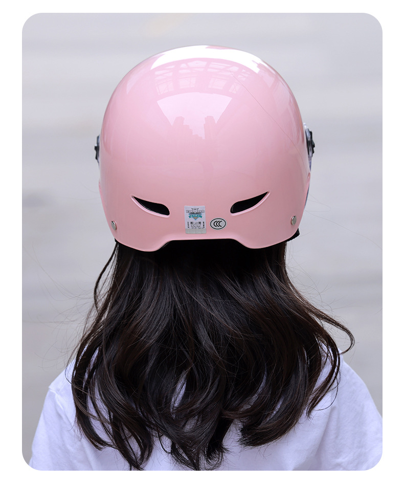 Wholesale 3c Certified Children's Helmet Battery Electric Car Helmet Boys and Girls Summer Sunscreen Helmet Kids Half Helmet