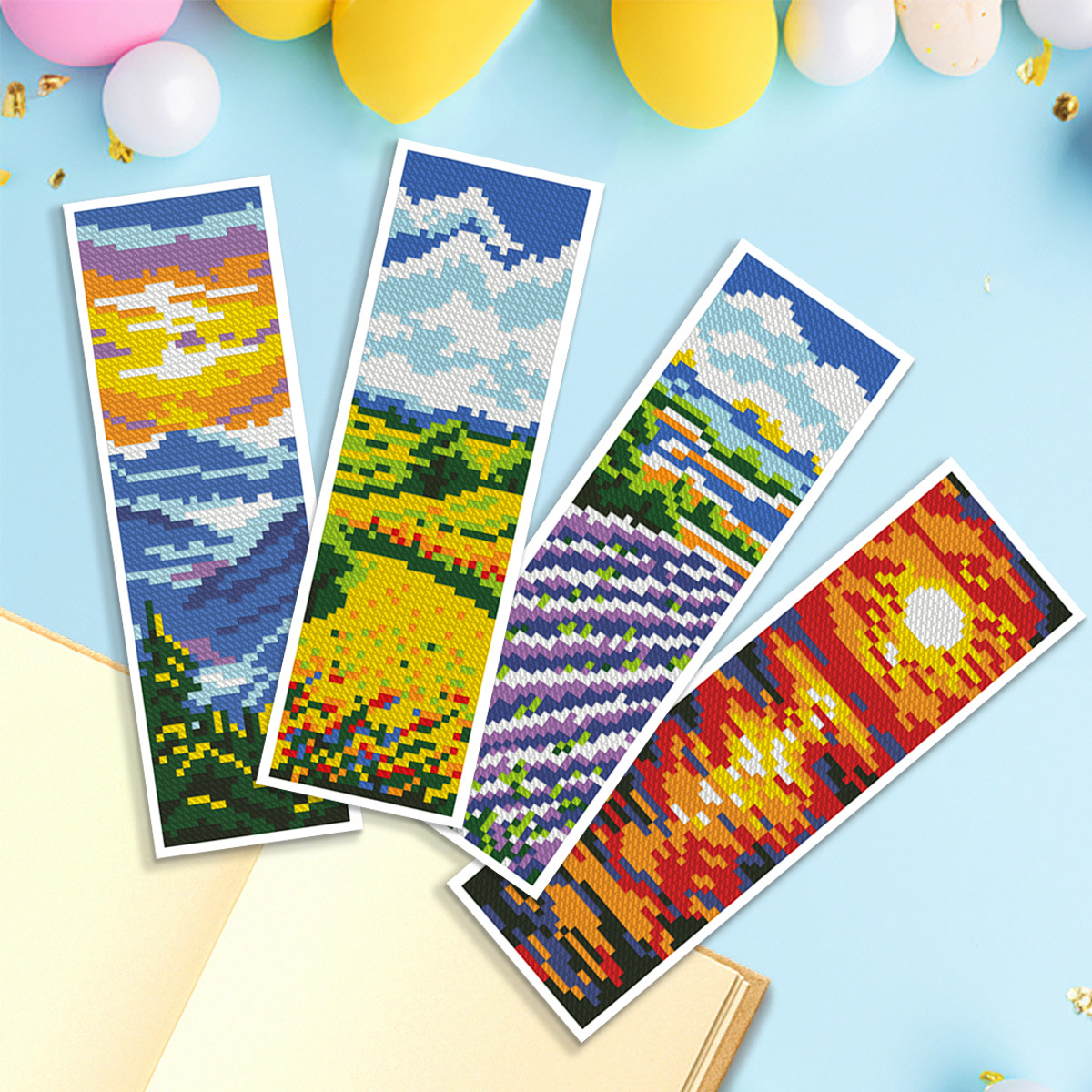 Mona Lisa Royal Cross Stitch Four Seasons Picture Roll Marcador Sense avanzado Bordado de hilo hecho a mano Regalos prácticos