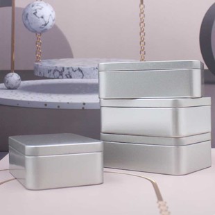 Cookie iron box tiramisu cake rectangular iron box storage box hand gift jewelry box in stock tea