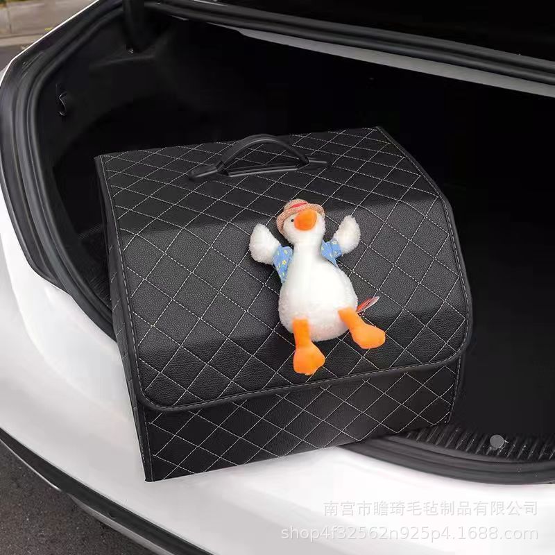 汽车家居多功能收纳箱汽车后背收纳箱 加油鸭款 小白云蝴蝶结款