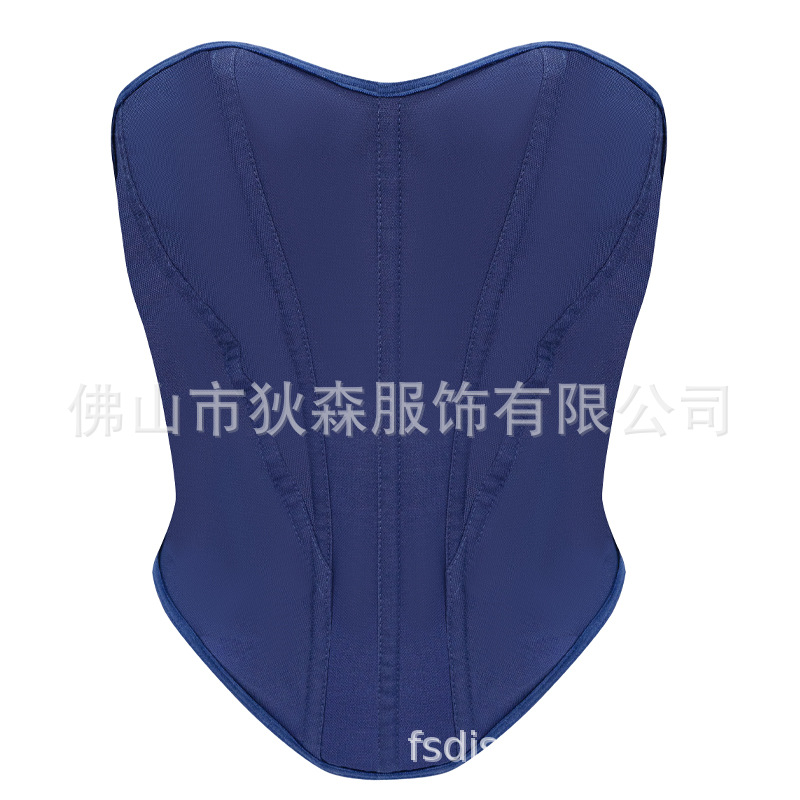 El nuevo sujetador de espina de pescado de palacio europeo y americano, las mujeres usan una chica sexy, la cintura es delgada, la parte superior del tubo para moldear el cuerpo