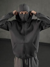 L 35146 Double Layer Hood DIY Plain Hoodie ˫��ñ��ñ��