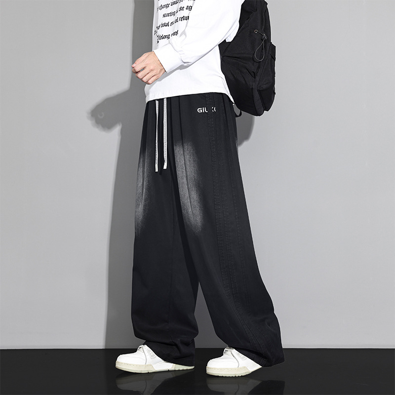 JYF-2722 Lyocell Tencel Men's Plus Size Casual Pants, New Autumn/Winter Loose Fit, Warm and Windproof Long Pants